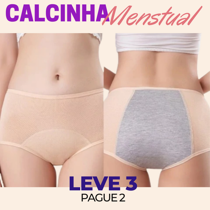 Calcinha Menstrual Dry Confort - LEVE 03 PAGUE 02